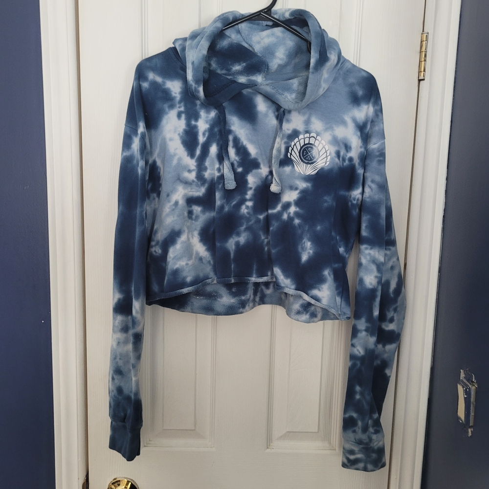 Blue Tie-Dye Women's Sweater